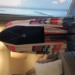 Maurices blanket fringe cardigan